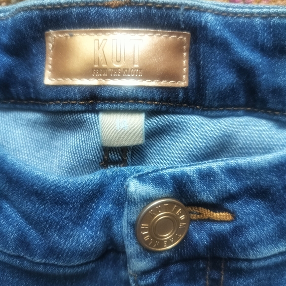 Kut from the Kloth Dark Blue Flare Jeans - Picture 2 of 6